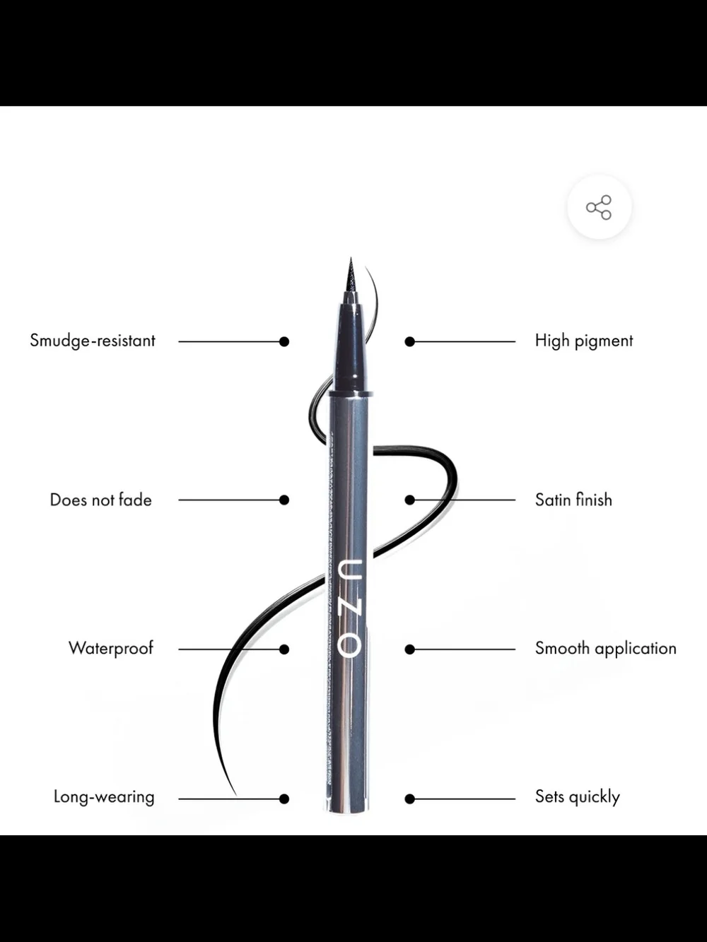 UZO Blaque Liquid Eyeliner Pen -NEW